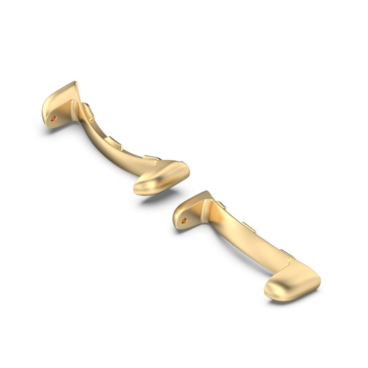 For Google Pixel Watch 2 1 Pair Stainless Steel Metal Watch Band Connector(Gold) by buy2fix