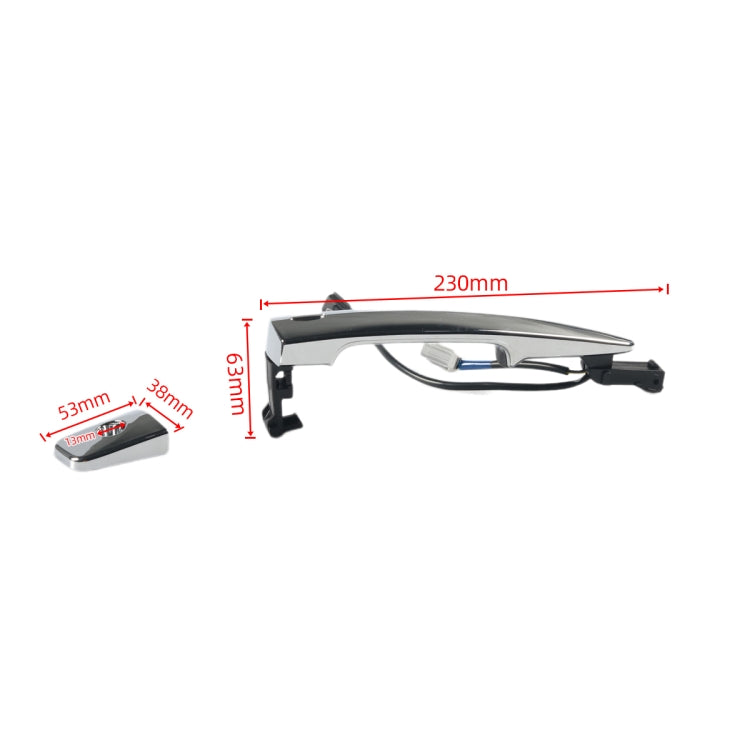 A8500-01 For Nissan Car Front Left Outside Door Chrome Handle with Inductance 80640-9N00A - Door Handles by buy2fix | Online Shopping UK | buy2fix