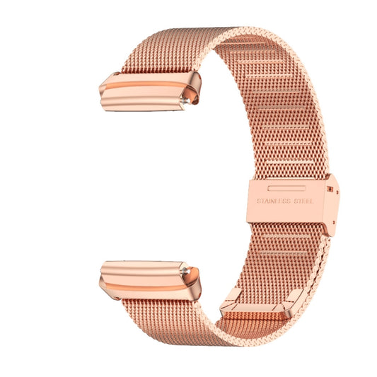 For Redmi Watch 3 Lite / Watch 3 Active Mijobs Milan Buckle Metal Watch Band(Rose Gold) by MIJOBS