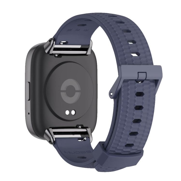 For Redmi Watch 3 Lite / Watch 3 Active Mijobs Honeycomb Texture TPU Watch Band(Midnight Blue Black) - Watch Bands by MIJOBS | Online Shopping UK | buy2fix