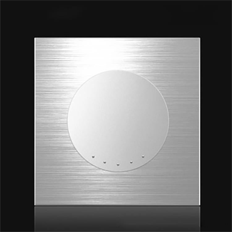 86mm Gray Aluminum Wire Drawing LED Switch Panel, Style:One Open Multiple Control - by buy2fix | Online Shopping UK | buy2fix