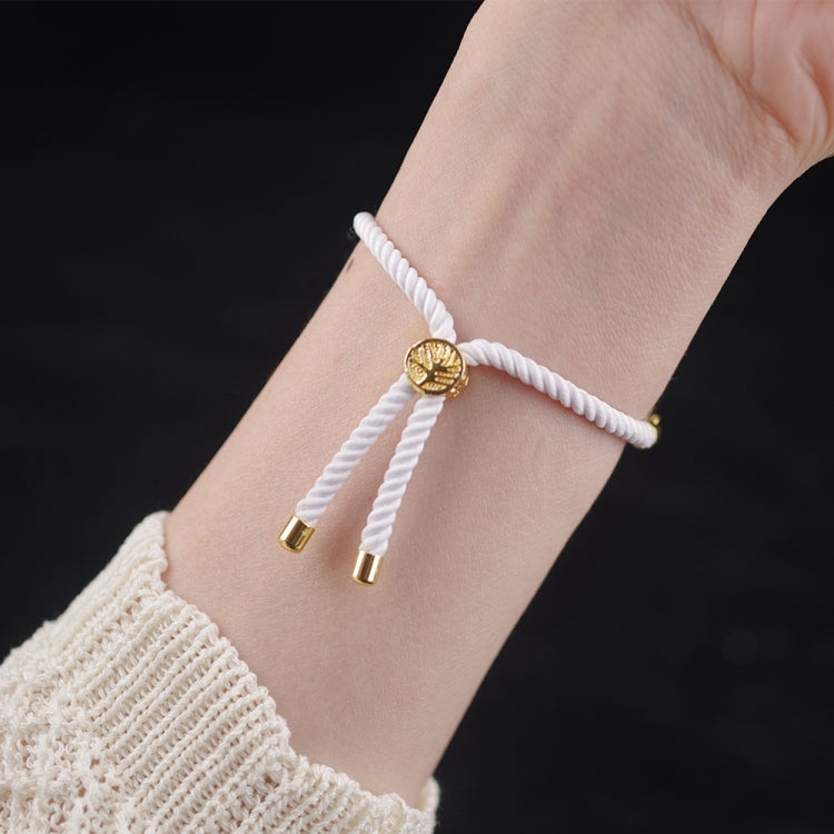 For Xiaomi Smart Band 10 / 9 / 8 Mibbs Milan Cord Bracelet Watch Band(White) - Watch Bands by MIJOBS | Online Shopping UK | buy2fix