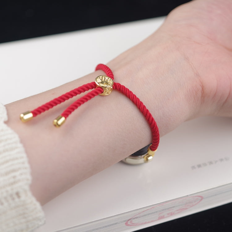 For Xiaomi Smart Band 10 / 9 / 8 Mibbs Milan Cord Bracelet Watch Band(Red) - Watch Bands by MIJOBS | Online Shopping UK | buy2fix