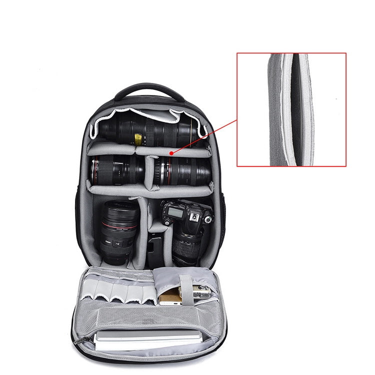 CADeN W9 Travel Lens Pouch Bag Drone Camera Backpack Bag(Black) - Backpack by CADeN | Online Shopping UK | buy2fix