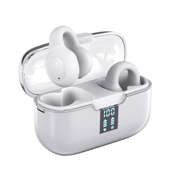 G91 Ear Clip Bone Conduction TWS Noise Reduction Bluetooth Earphone(White) - TWS Earphone by buy2fix | Online Shopping UK | buy2fix