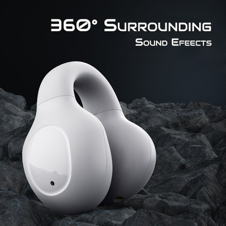 G91 Ear Clip Bone Conduction TWS Noise Reduction Bluetooth Earphone(White) - TWS Earphone by buy2fix | Online Shopping UK | buy2fix