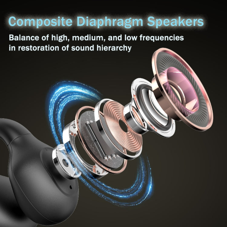 G91 Ear Clip Bone Conduction TWS Noise Reduction Bluetooth Earphone(White) - TWS Earphone by buy2fix | Online Shopping UK | buy2fix
