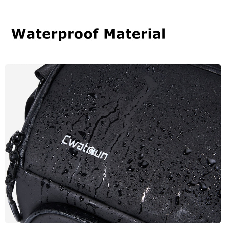 Cwatcun D101 Crossbody Camera Bag Photography Lens Shoulder Bag, Size:20 x 20.5 x 15cm(Black) by Cwatcun