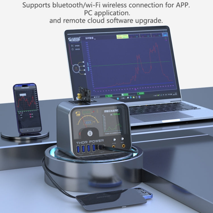 Mechanic Thor Power Intelligent DC Regulated Diagnostic Supply Power with Expansion Interface, Plug:EU by MECHANIC
