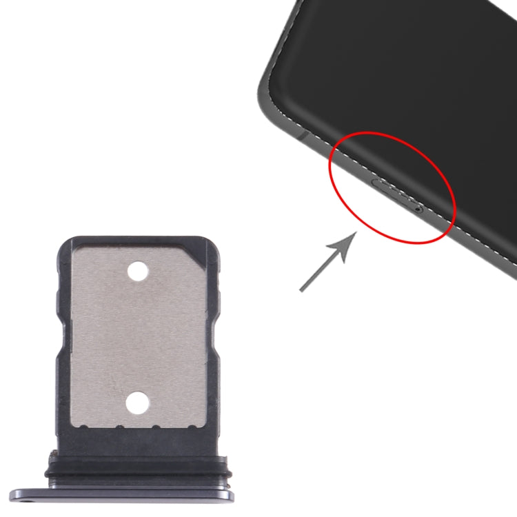 For Google Pixel 8 Pro Original SIM Card Tray(Black) - Card Tray by buy2fix | Online Shopping UK | buy2fix