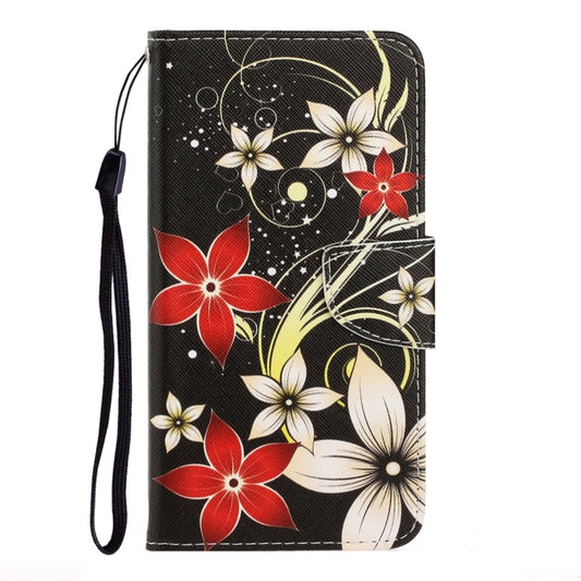 For Xiaomi Redmi 9A 3D Colored Drawing Horizontal Flip PU Leather Case with Holder & Card Slots & Wallet(Red Flower) by buy2fix