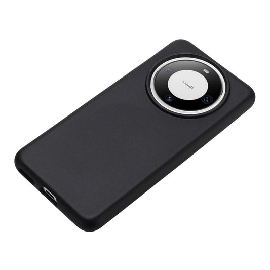 For Huawei Mate 60 Pro Wheat MagSafe Magnetic Straw Material + TPU Phone Case(Black) by buy2fix