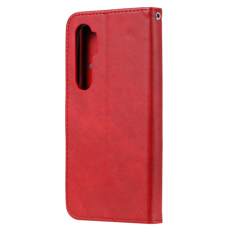 For Xiaomi Mi Note 10 Lite Fashion Calf Texture Zipper Horizontal Flip Leather Case with Stand & Card Slots & Wallet Function(Red) - Xiaomi Cases by buy2fix | Online Shopping UK | buy2fix