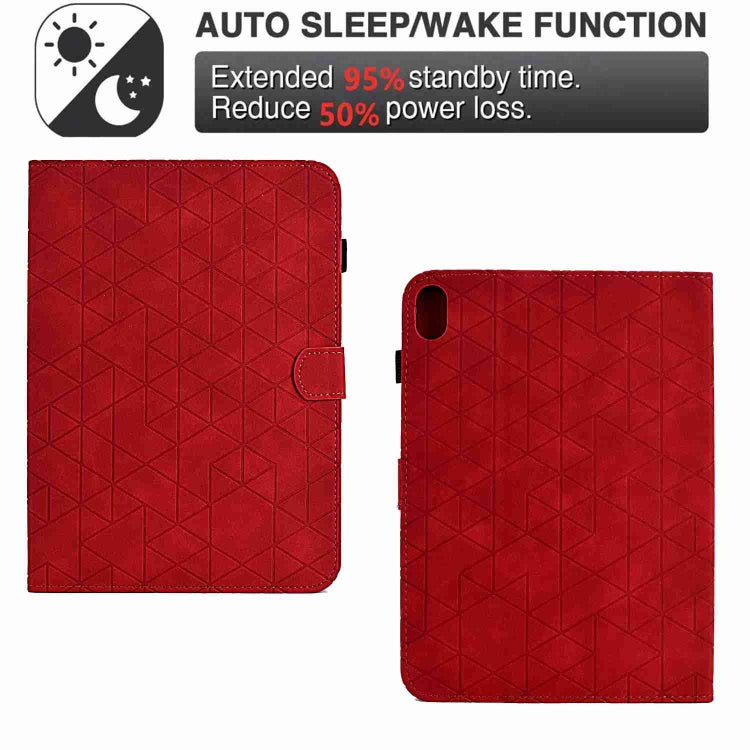For iPad mini 2024 / mini 6 Rhombus TPU Smart Leather Tablet Case(Red) - iPad mini 6 Cases by buy2fix | Online Shopping UK | buy2fix