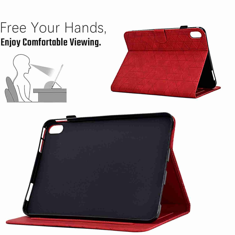 For iPad mini 2024 / mini 6 Rhombus TPU Smart Leather Tablet Case(Red) - iPad mini 6 Cases by buy2fix | Online Shopping UK | buy2fix