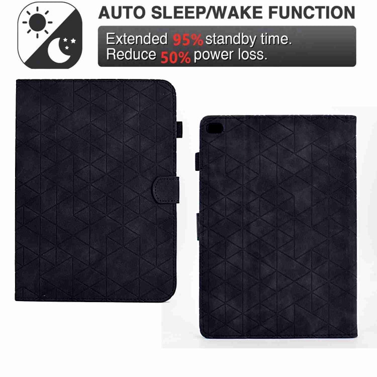 For iPad mini 5/4/32/1 Rhombus TPU Smart Leather Tablet Case(Black) - iPad mini (2019) / mini 5 Cases by buy2fix | Online Shopping UK | buy2fix