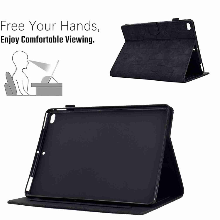 For iPad mini 5/4/32/1 Rhombus TPU Smart Leather Tablet Case(Black) - iPad mini (2019) / mini 5 Cases by buy2fix | Online Shopping UK | buy2fix
