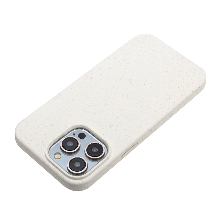 For iPhone 12 Pro Wheat MagSafe Magnetic Straw Material + TPU Phone Case(White) - iPhone 12 / 12 Pro Cases by buy2fix | Online Shopping UK | buy2fix