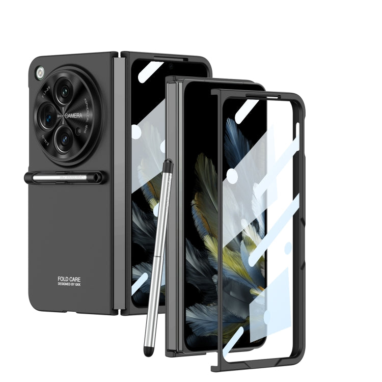 For OPPO Find N3 / OnePlus Open GKK Ultra-thin Full Coverage Phone Flip Case with Pen(Black) - OPPO Cases by GKK | Online Shopping UK | buy2fix