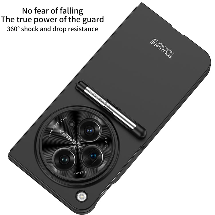 For OPPO Find N3 / OnePlus Open GKK Ultra-thin Full Coverage Phone Flip Case with Pen(Black) - OPPO Cases by GKK | Online Shopping UK | buy2fix