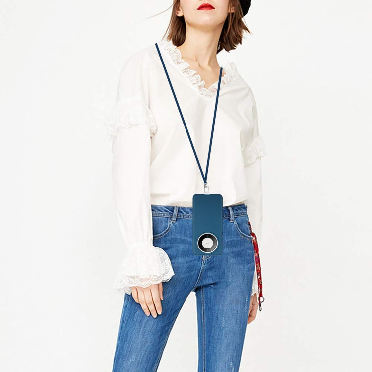 For Huawei Mate 60 Wheat MagSafe Magnetic Straw Material + TPU Phone Case with Lanyard(Blue) by buy2fix