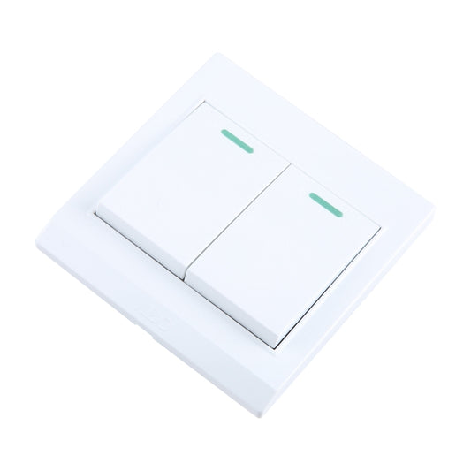 185-265V Wall Switch 86mm, Specification:Two Buttons by buy2fix
