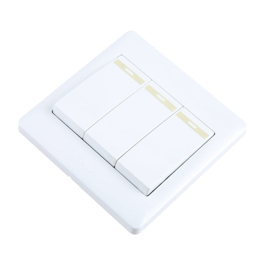 185-265V Wall Switch 86mm, Specification:Three Buttons by buy2fix