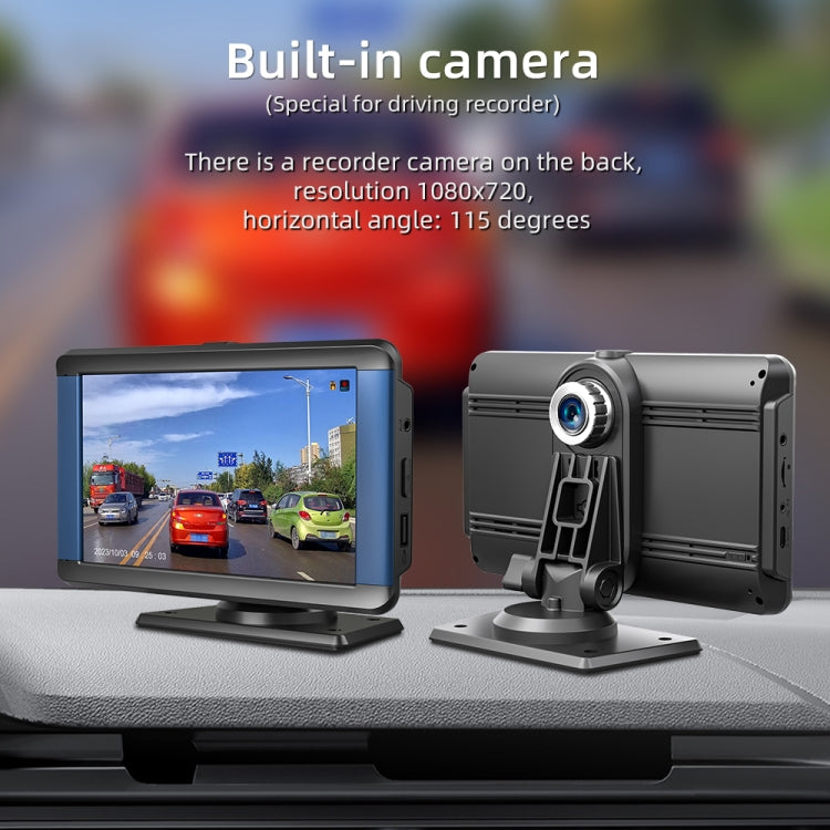 B300R 7 inch Portable Car MP5 Player Built-in Driving Recorder Support CarPlay / Android Auto(Black) - Car MP3 & MP4 & MP5 by buy2fix | Online Shopping UK | buy2fix