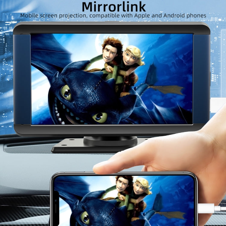 B300R 7 inch Portable Car MP5 Player Built-in Driving Recorder Support CarPlay / Android Auto(Black) - Car MP3 & MP4 & MP5 by buy2fix | Online Shopping UK | buy2fix