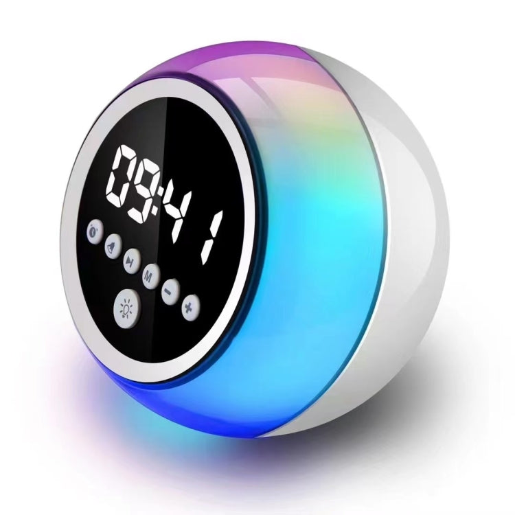 P12 Clock Alarm Digital Display LED Ambient Light Bluetooth Speaker - Mini Speaker by buy2fix | Online Shopping UK | buy2fix