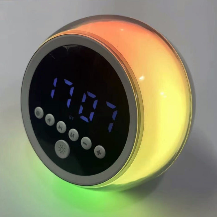 P12 Clock Alarm Digital Display LED Ambient Light Bluetooth Speaker - Mini Speaker by buy2fix | Online Shopping UK | buy2fix