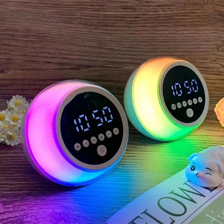 P12 Clock Alarm Digital Display LED Ambient Light Bluetooth Speaker - Mini Speaker by buy2fix | Online Shopping UK | buy2fix