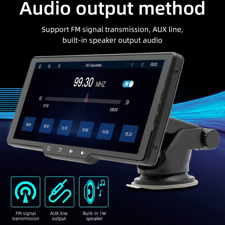 B5314 9.38 inch Portable Car MP5 Player Support CarPlay / Android Auto(Black) - Car MP3 & MP4 & MP5 by buy2fix | Online Shopping UK | buy2fix
