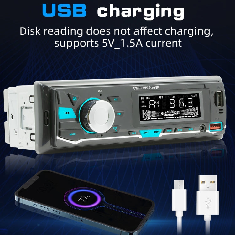 D3162 Car Colorful Lights MP3 Player Supports Voice Assistant / FM(Black) - Car MP3 & MP4 & MP5 by buy2fix | Online Shopping UK | buy2fix