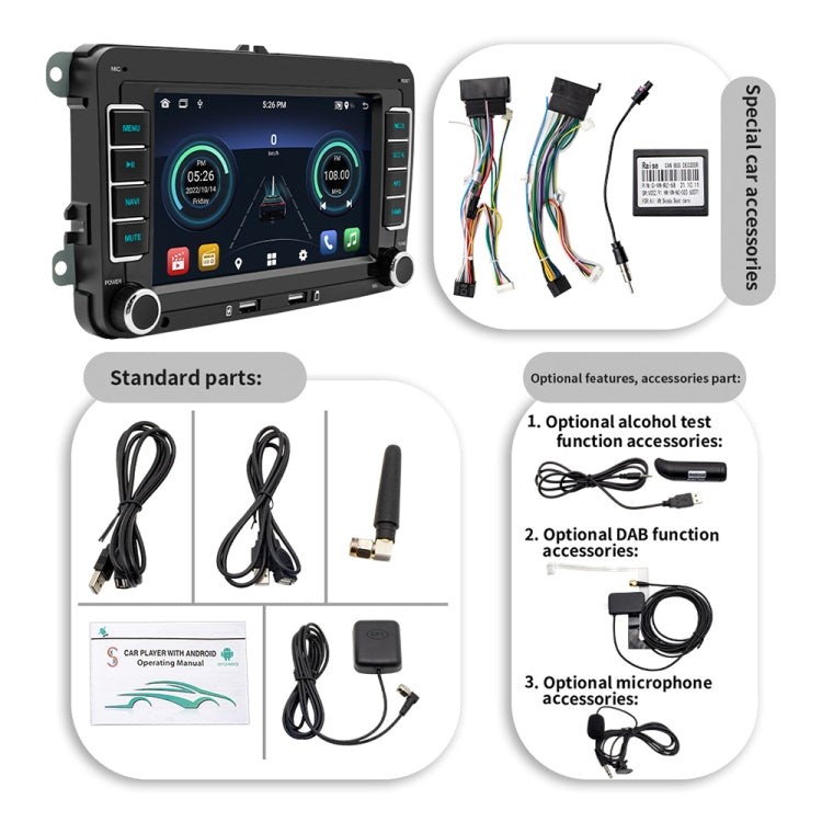 S9070 For Volkswagen 7 inch Portable Car MP5 Player Support CarPlay / Android Auto, Specification:1GB+32GB(Black) - Car MP3 & MP4 & MP5 by buy2fix | Online Shopping UK | buy2fix