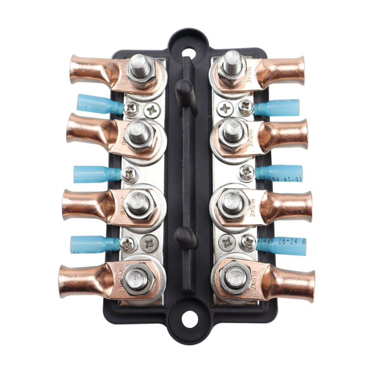 CP-4065 Double Row M8 Power Distribution Block Terminal Studs with Terminals(Black) - Booster Cable & Clip by buy2fix | Online Shopping UK | buy2fix