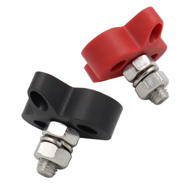 CP-4166 M8 Single Stud Battery Terminal(Black + Red) - Booster Cable & Clip by buy2fix | Online Shopping UK | buy2fix