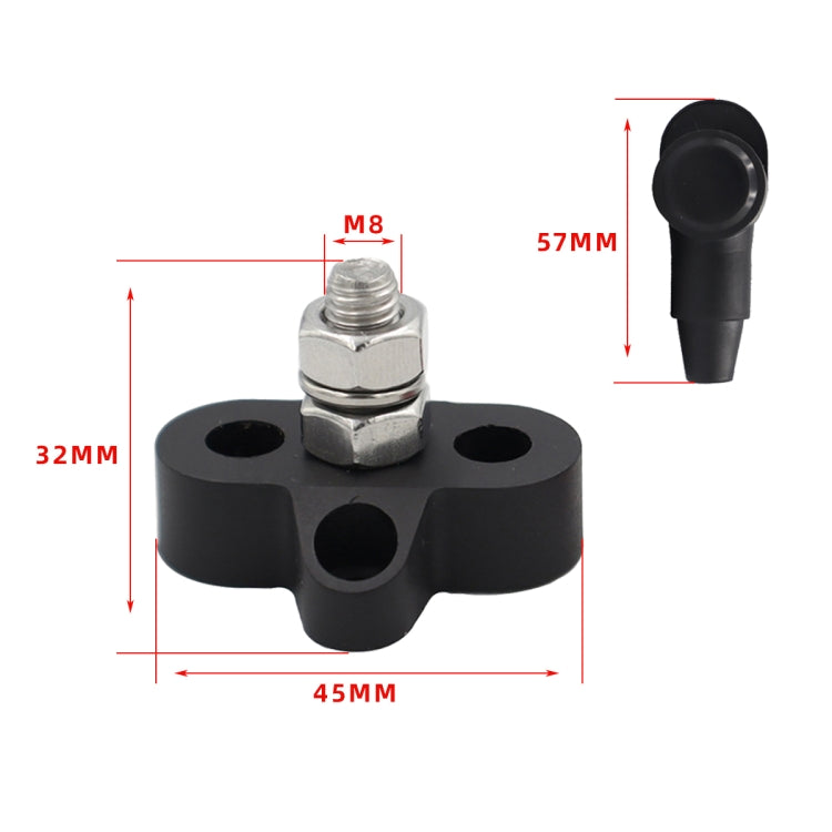 CP-4166 M8 Single Stud Battery Terminal(Black + Red) - Booster Cable & Clip by buy2fix | Online Shopping UK | buy2fix