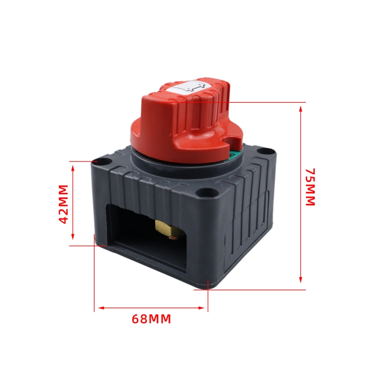 CP-4341 Yacht RV Single-circuit High-current Knob Power-off Switch(Black) - Car Switches by buy2fix | Online Shopping UK | buy2fix