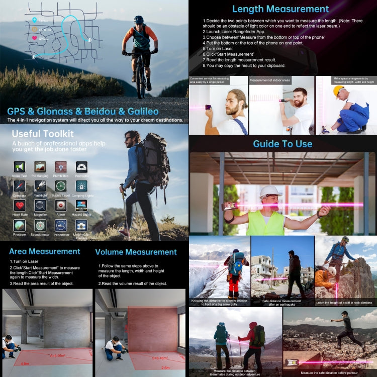 Unihertz Tank 3 / 8849, 16GB+512GB, Laser Rangefinder, 200MP Camera, Night Vision, 23800mAh Battery, 6.79 inch Android 13 Dimensity 8200 Octa Core, Network: 5G(Black) by Unihertz