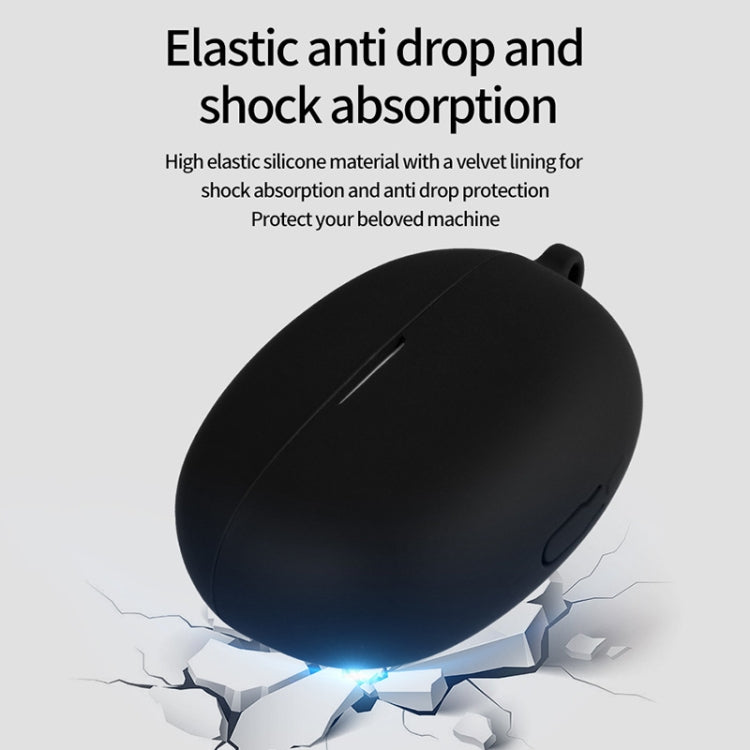 For Realme Buds Air 5 Wireless Earphone Shockproof Silicone Case with Hook(Grey) - Other Earphone Case by buy2fix | Online Shopping UK | buy2fix