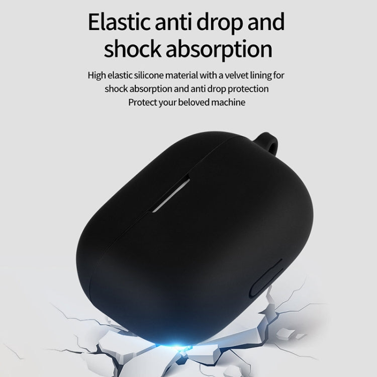 For Realme Buds T300 Wireless Earphone Shockproof Silicone Case with Hook(Red) - Other Earphone Case by buy2fix | Online Shopping UK | buy2fix