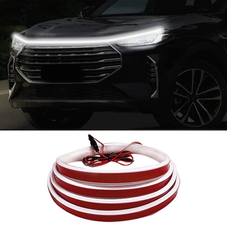 Car Startup Scan Through Hood LED Daytime Running Atmosphere Light, Length:1.2m(White Light) - Running Lights by buy2fix | Online Shopping UK | buy2fix