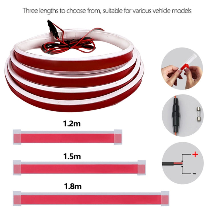 Car Startup Scan Through Hood LED Daytime Running Atmosphere Light, Length:1.5m(Red Light) - Running Lights by buy2fix | Online Shopping UK | buy2fix