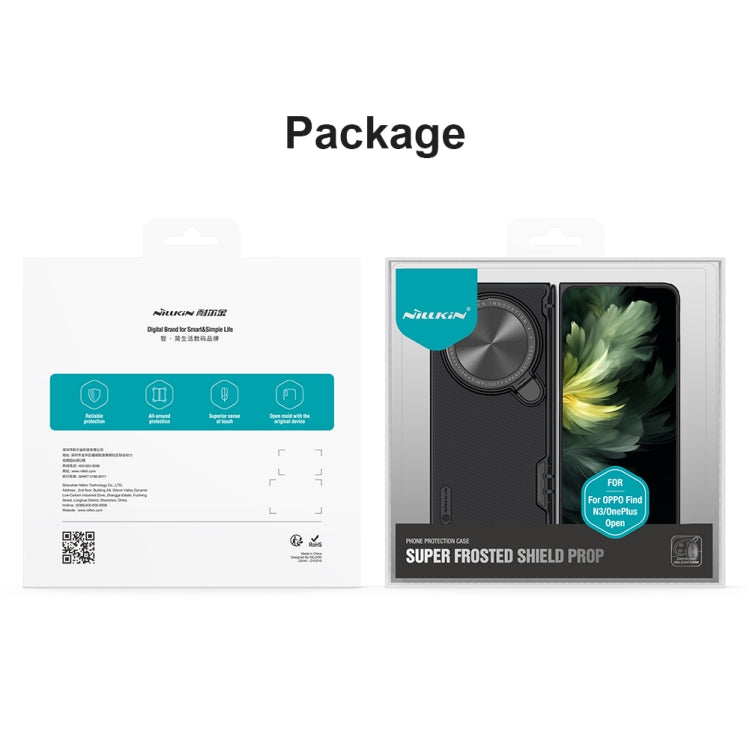 For OPPO Find N3/OnePlus Open NILLKIN Frosted Prop PC + TPU Phone Case(Black) by NILLKIN