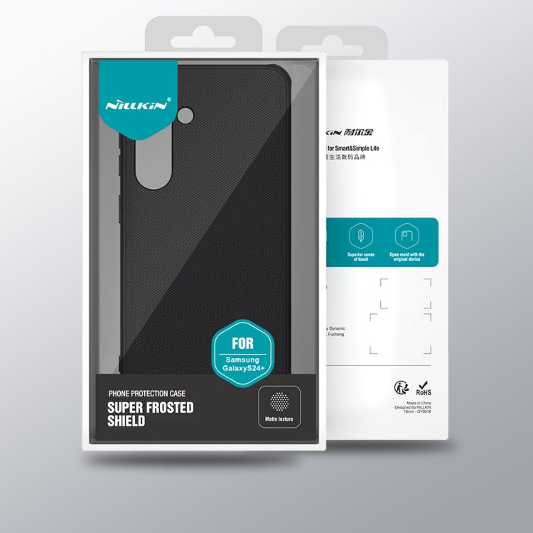 For Samsung Galaxy S24+ 5G NILLKIN Frosted Shield Pro PC + TPU Phone Case(Black) - Galaxy S24+ 5G Cases by NILLKIN | Online Shopping UK | buy2fix