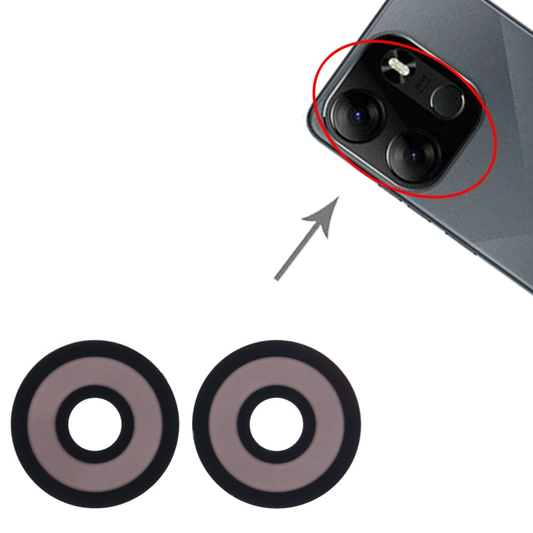 For Tecno Pop 7 Back Camera Lens - Camera Parts by buy2fix | Online Shopping UK | buy2fix