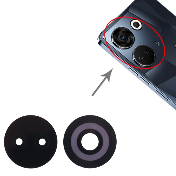 For Tecno Camon 20 Back Camera Lens - Camera Parts by buy2fix | Online Shopping UK | buy2fix