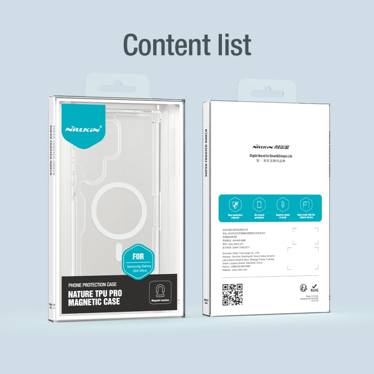 For Samsung Galaxy S24 Ultra 5G NILLKIN Ultra Clear Magsafe PC + TPU Phone Case(Transparent) by NILLKIN