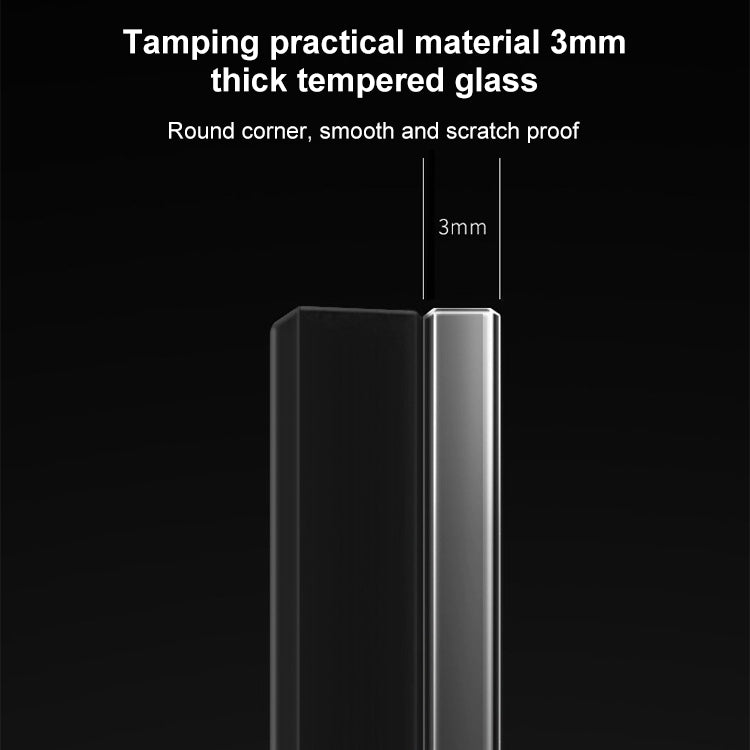86mm Round LED Tempered Glass Switch Panel, Gray Round Glass, Style:One Open Multiple Control - by buy2fix | Online Shopping UK | buy2fix